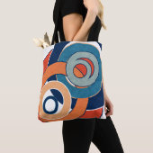 Abstrakte moderne minimalistische Kunstlandschaft Tasche (Von Nahem)