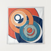 Abstrakte moderne minimalistische Kunstlandschaft Wandteppich (Vorderseite (Horizontal))