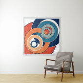 Abstrakte moderne minimalistische Kunstlandschaft Wandteppich (Beispiel)