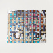 Abstrakte moderne minimalistische Kunstlandschaft Wandteppich (Vorderseite (Horizontal))