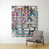 Abstrakte moderne minimalistische Kunstlandschaft Wandteppich (Beispiel)