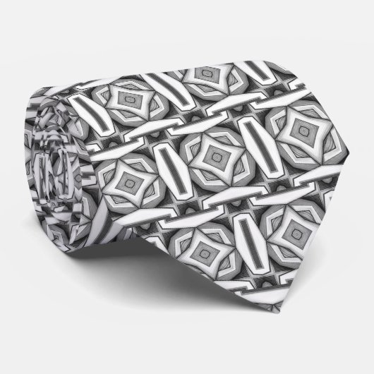 Abstrakte moderne monochrome Krawatte (Gerollt)