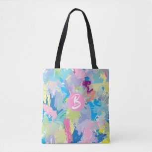 Abstrakte moderne Monogram Trendtote Bag Tasche