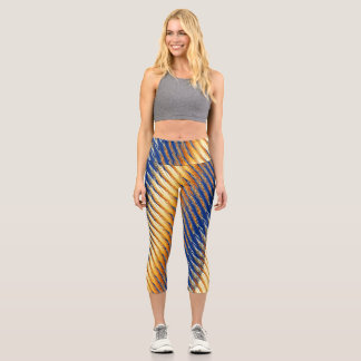 abstrakte, moderne, nahtlose Schnittmuster-Legging Capri Leggings
