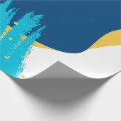 Abstrakte moderne Pinselkomposition Geschenkpapier (Ecke)