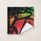 Abstrakte moderne polygonal graffiti geometrisch d badhandtuch set (Waschlappen)