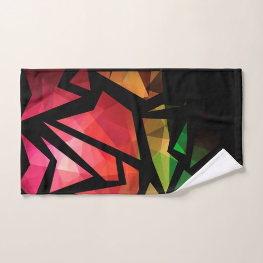 Abstrakte moderne polygonal graffiti geometrisch d badhandtuch set (Handtuch)