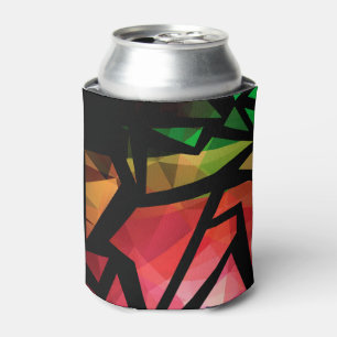 Abstrakte moderne polygonal graffiti geometrisch d dosenkühler