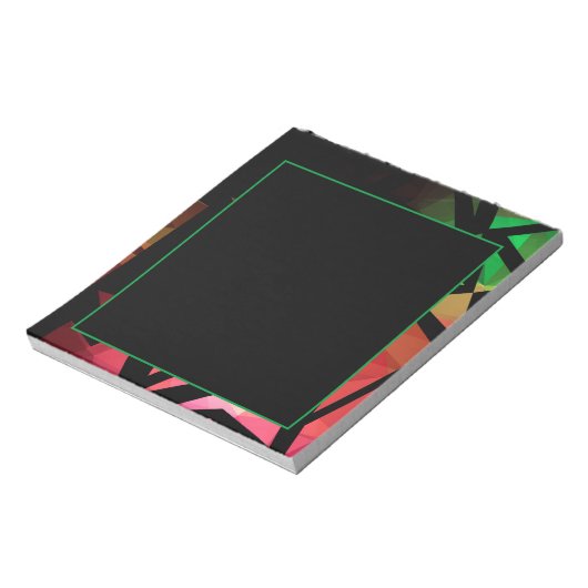 Abstrakte moderne polygonal graffiti geometrisch d notizblock (Rotiert)