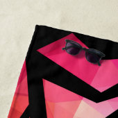 Abstrakte moderne polygonal graffiti geometrisch d strandtuch (Beispiel)