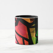 Abstrakte moderne polygonal graffiti geometrisch d tasse (Zentrum)