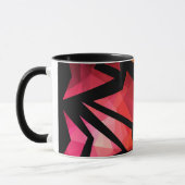 Abstrakte moderne polygonal graffiti geometrisch d tasse (Links)