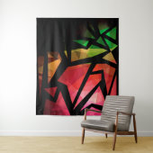 Abstrakte moderne polygonal graffiti geometrisch d wandteppich (Beispiel)