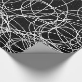 Abstrakte, moderne Random-Scribble-Punkte Geschenkpapier (Ecke)