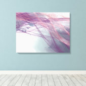 Abstrakte moderne Rose mit Alkoholtupfer Leinwanddruck (Insitu (Holzboden))