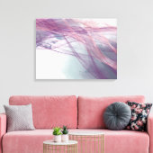 Abstrakte moderne Rose mit Alkoholtupfer Leinwanddruck (Insitu (Wohnzimmer))