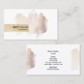 abstrakte moderne Rose Visitenkarte (Vorne/Hinten)