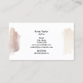 abstrakte moderne Rose Visitenkarte (Rückseite)