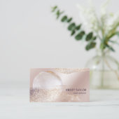 abstrakte moderne Rose Visitenkarte (Stehend Vorderseite)