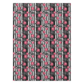 Abstrakte moderne rote Rosen Blätter skizzierten B Tischdecke (Vorderseite)