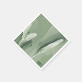 Abstrakte, moderne, schlichte Farbe Grün Serviette (Ecke)