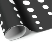 Abstrakte moderne, Schwarz-weiße Linien dots cir Geschenkpapier (Rolleneckpunkt)