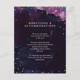 Abstrakte, moderne Schwarze Wasserfarben-Hochzeits Begleitkarte