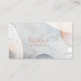 Abstrakte, moderne Serene Watercolor-Formen - Text Visitenkarte
