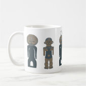 Abstrakte moderne Stammeskunst Kaffeetasse (Links)
