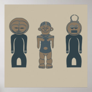 Abstrakte moderne Stammeskunst Poster