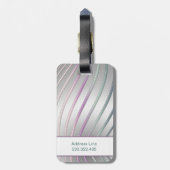 Abstrakte moderne Steigungs-dynamische Linien Gepäckanhänger (Rückseite vertikal)
