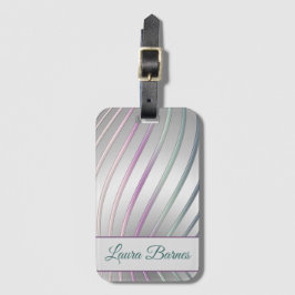 Abstrakte moderne Steigungs-dynamische Linien Gepäckanhänger