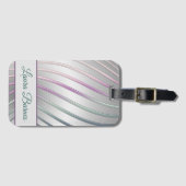 Abstrakte moderne Steigungs-dynamische Linien Gepäckanhänger (Vorderseite (Horizontal))