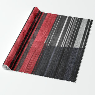 Abstrakte moderne Streifen Pastellholz #3 Geschenkpapier
