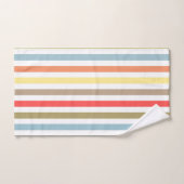 Abstrakte, moderne Stripkorallen Badhandtuch Set (Handtuch)