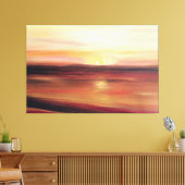 Abstrakte moderne Sunset Art Leinwanddruck (Insitu (Wohnzimmer))
