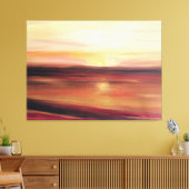 Abstrakte moderne Sunset Art Leinwanddruck (Insitu (Wohnzimmer))