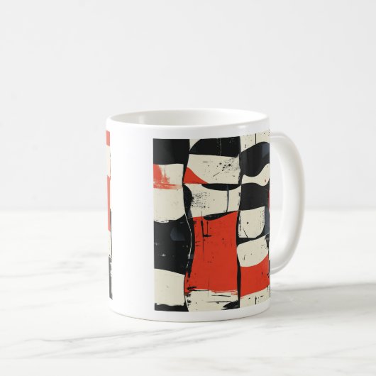 Abstrakte moderne Tasse (VorderseiteRechts)