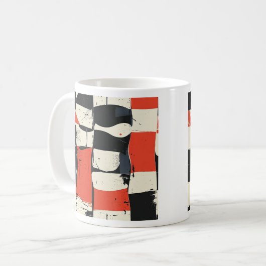 Abstrakte moderne Tasse (Vorderseite Links)