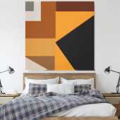 Abstrakte moderne Wandkunst für Zuhause- oder Büro Leinwanddruck (Insitu (Schlafzimmer))