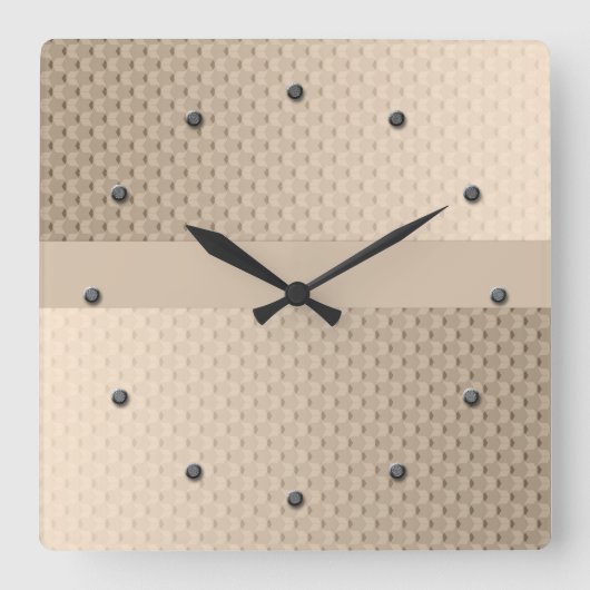 Abstrakte, moderne, weiche Gradientenflüssigkeit W Quadratische Wanduhr (Vorderseite)