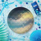 Abstrakte, moderne Weichgestuhlflüssigkeit verschw Pappteller (Party)