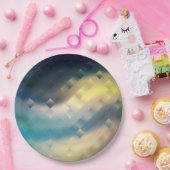 Abstrakte, moderne Weichgestuhlflüssigkeit verschw Pappteller (Party)