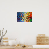 Abstrakte, moderne Wirbel Poster (Küche)