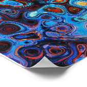 Abstrakte, moderne Wirbel Poster (Ecke)