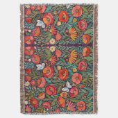 Abstrakte Mohn Schmetterlinge Garten Decken (Vorderseite Vertikal)