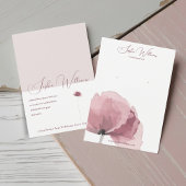 Abstrakte Mohnerring Schmuckkarte