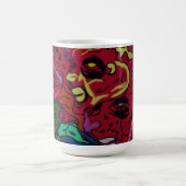 Abstrakte Mondgalaxie-Kunst Kaffeetasse (Mittel)