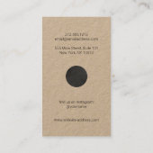 Abstrakte Mondphasen Geometrische Art Kraft Visitenkarte (Rückseite)