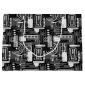Abstrakte monochrome Geschenktasche Große Geschenktüte (Vorderseite)